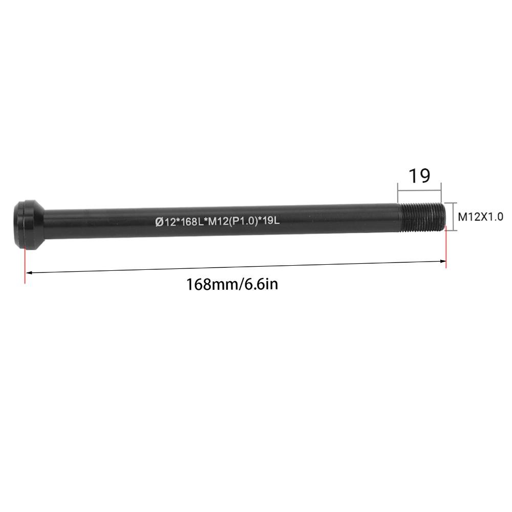 Perno passante per bicicletta M12 con filettatura 142*12(P1.0)*19 Perno Passante Robusto per Forcella Posteriore Bicicletta Riparazione