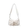 Casual and Beautiful Solid Color High Value Temperament Portable Shoulder Underarm Bag Tether Bow Messenger Bag