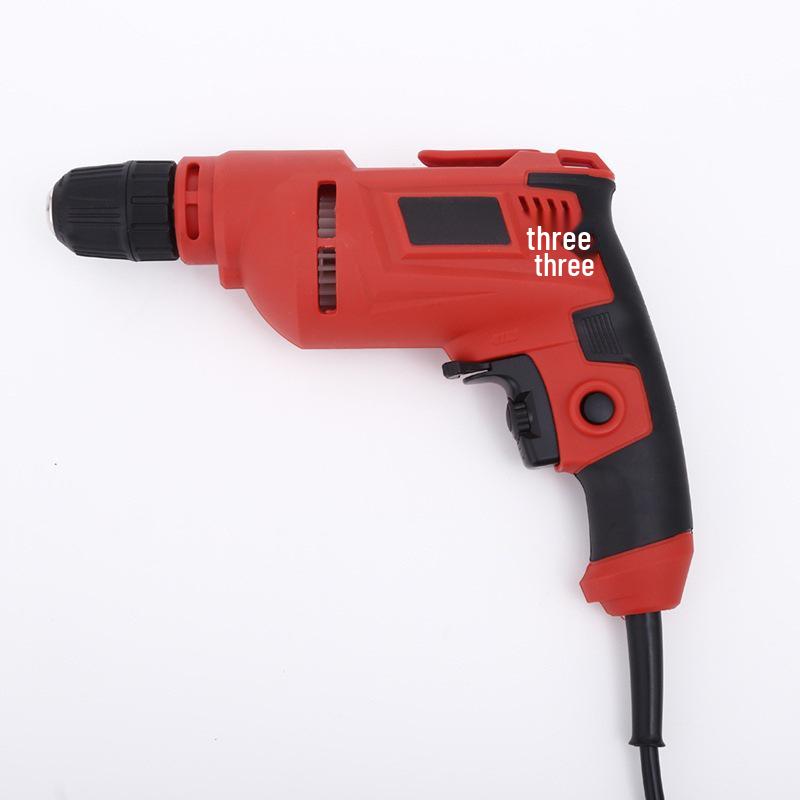 220V High-Power Multifunction Electric Drill & Screwdriver with Adjustable Speed and Pistol Grip