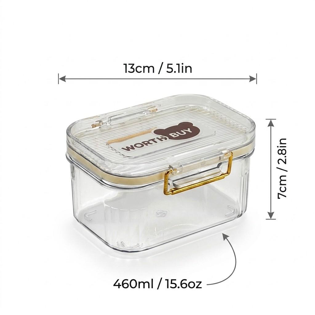 Airtight Food Storage Containers Fridge Stackable Clear PET Plastic Kitchen Jars Leakproof Pantry Organizer Cereal Pasta Coffee