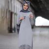 Spring Floral Abaya: Middle Eastern Muslim Women's Two-Piece Robe Suit