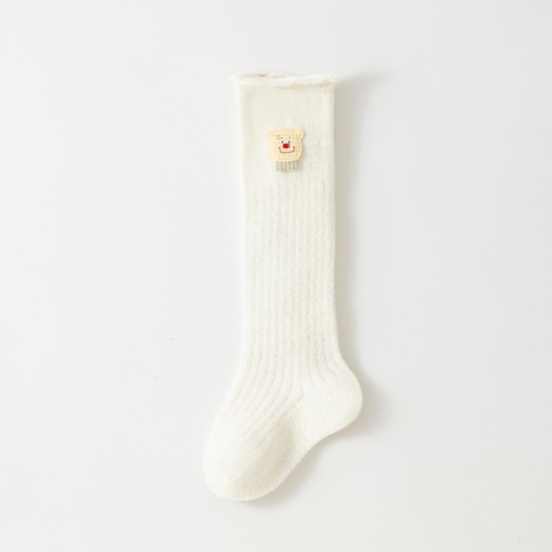 Coral Fleece Infant Knee-High Socks: Newborn Warmth & Comfort