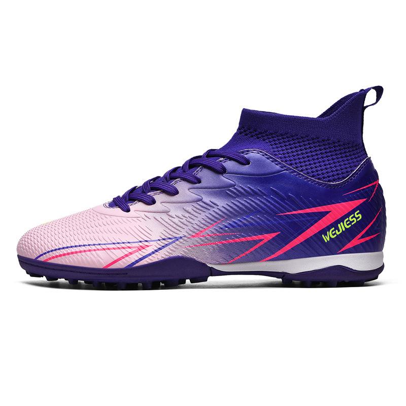 New football shoes men's and women's high-top adult students campus game long broken nail shoes women's training shoes factory
