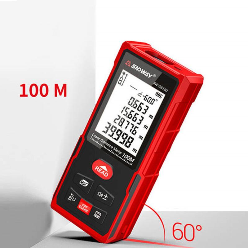 Pofessional Laser Distance Meter 50m 70m 100m 120m Rangefinder High Accuracy Digital Range Finder Build Measure Device