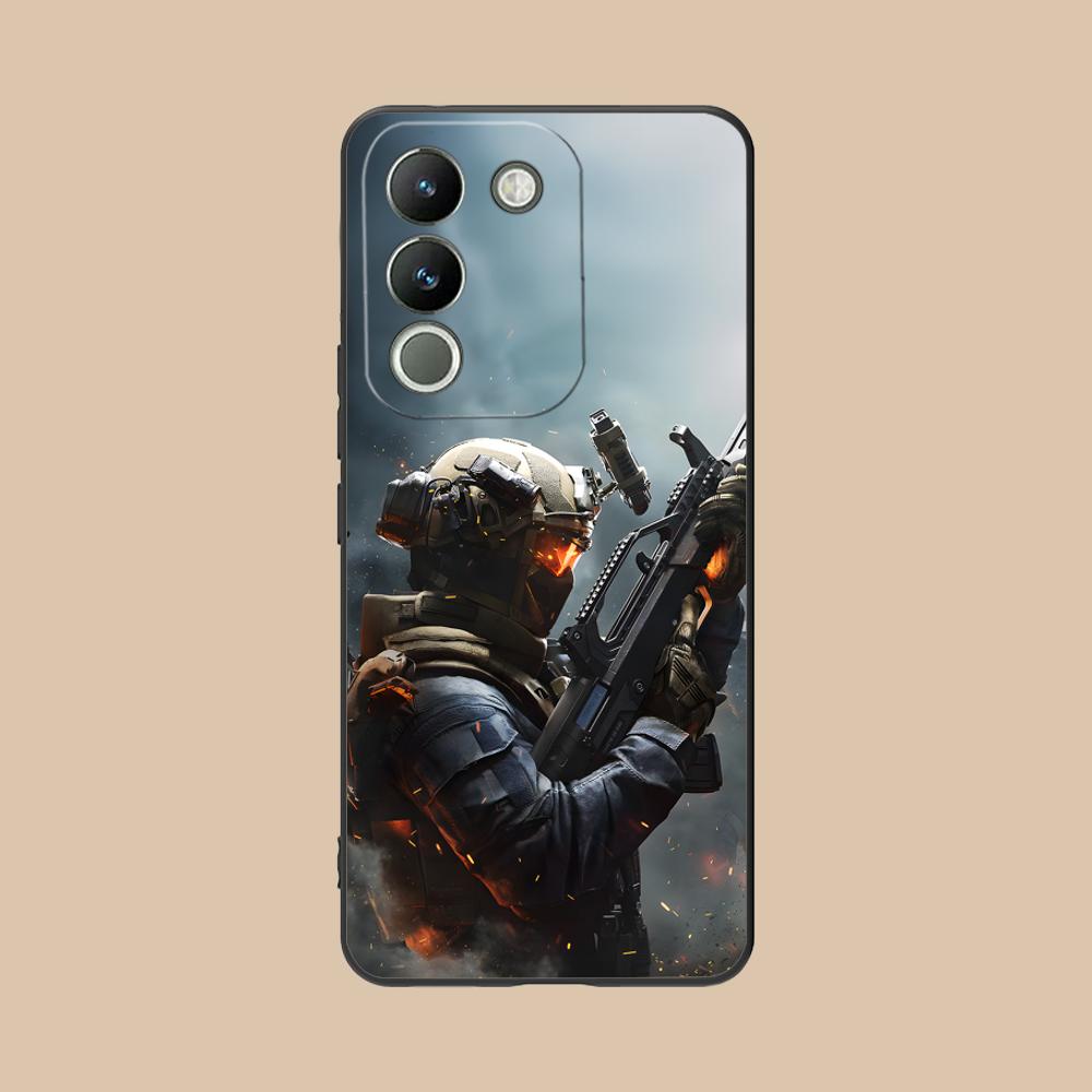 Game Delta Force Matte TPU Mobile Phone Case for VIVO V60 V50 V40 V30 V29 V27 V25 V23 Pro Lite 5G Colorful Printing Cover
