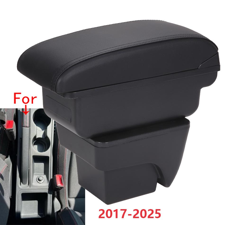 For Seat Ibiza Armrest Box For Seat Ibiza 6j MK4 IV 6L Car Armrest 2018-2025 Storage Box Retrofit Parts Interior Car Accessories