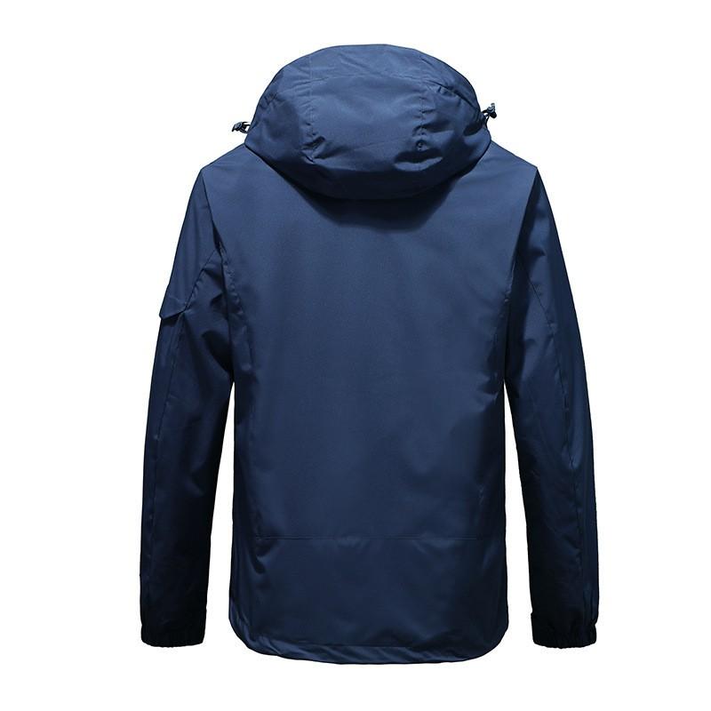Men Women 3-in-1 Waterproof Windproof Winter Hiking Jacket With Removable Fleece Liner Outdoor Sport Coat