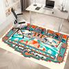 1pc Miami Dolphins logo Print Area Rug - Soft, Washable Non-Slip Indoor Mat, Living Room, Home Office Decorative Rug,Office Decorative