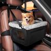 Height Increasing Car Seat for Small Dogs, Center Console Booster Seat, Fully Detachable Washable Portable Travel Dog Car Bed