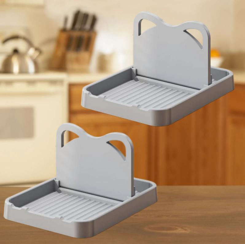 1 pièce Porte-cuillère pour couvercle de casserole Pliable pour plan de travail de cuisine Garder le plan de travail propre Étagère de rangement pour ustensiles Oreilles de chat Accessoires de cuisine