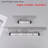 Multi-Function Angles Line Ruler 15cm/30cm Clear Metric Rolling Ruler for Drawing Parallel Lines