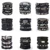 Trend Retro Fashion Punk Leather Bracelet Source Spot, Jewelry
