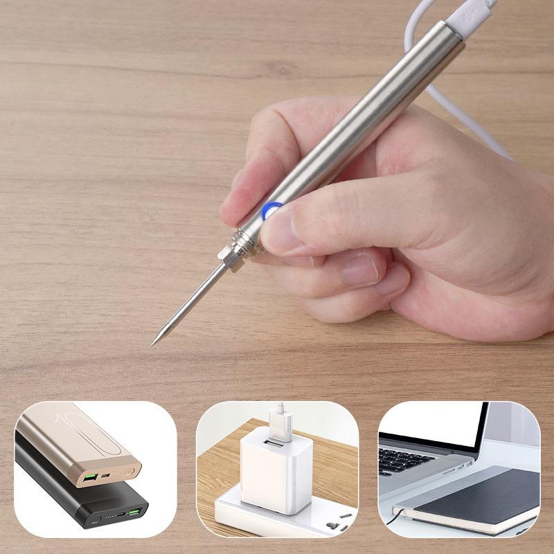 Smart Cordless Soldering Pen USB Repair Welding DIY Soldering Iron Kit