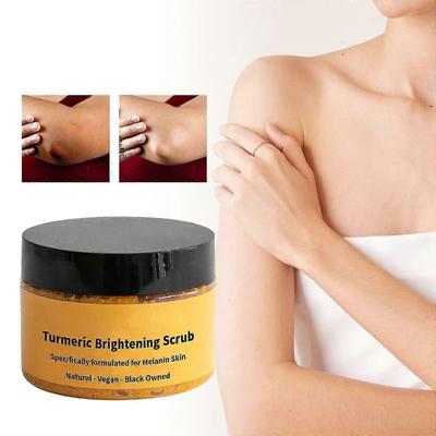 Kurkuma Lichaamsscrub 100g, Exfoliërende Lichaamsscrub Kurkuma Lichaamsscrub en Huid Hydraterende Reinigende Exfoliator voor Verwijdering van Donkere Vlekken