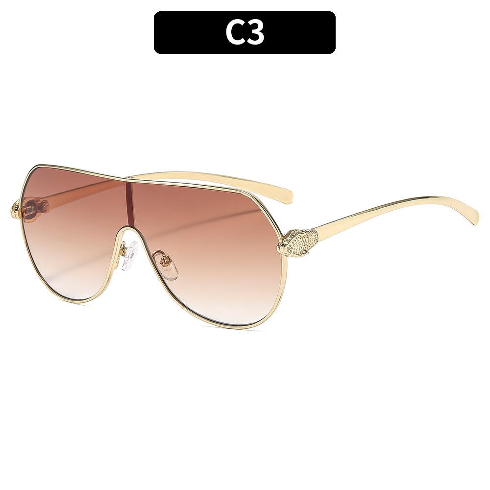 Women's Sunglasses, Metal Large-frame Aviator Sunglasses, Men's and Women's Fashion Sunglasses.