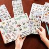 Kawai Stationery Cartoon Panda Stickers Student Cute DIY Guka Hand Account Material Girl Heart Cup Decoration School Supplies