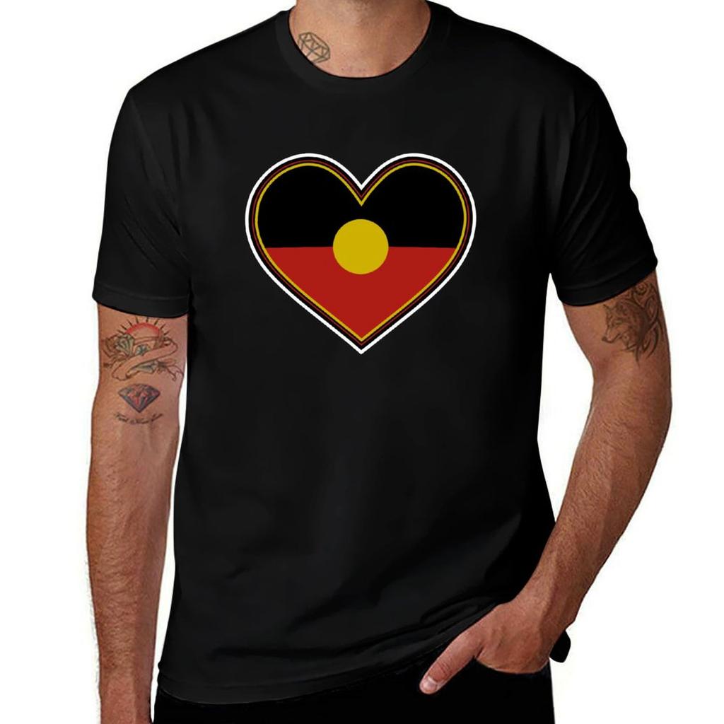 Aboriginal Heart TShirt Soft Stretch Short Sleeve Top
