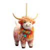 2023 Colorful Cute Acrylic Cow Car Accessory Adorable Cartoon Style For Decor Vehicle