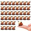 20Pcs Charming Mini Highland Cow Figurines Cute Resin Animal Sculptures For Diy Crafts Dollhouse Garden For Room Decor