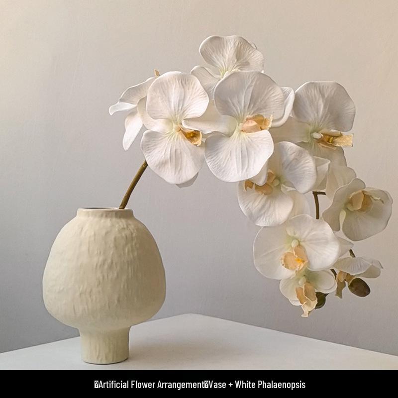 Light Luxury Phalaenopsis Artificial Floral Arrangement for Dining Table Decoration