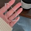 Double Layer Round Bead Snake Bone Chain INS Style, Niche and High-end, Simple and Layered Bracelet, Women's Jewelry