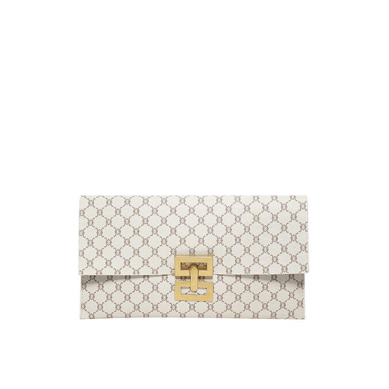 

Модная трендовая сумка женская весна 2024 года, новая простая повседневная сумка-конверт, фактура, иностранный стиль, клатч с замком белый