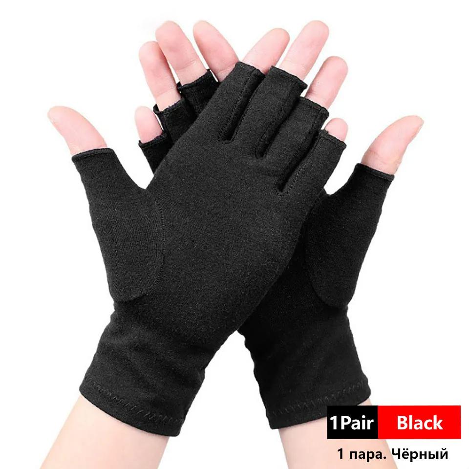 1 Pair Compression Arthritis Gloves Wrist Support Joint Pain Relief Hand Brace Therapy Wristband for Women Men