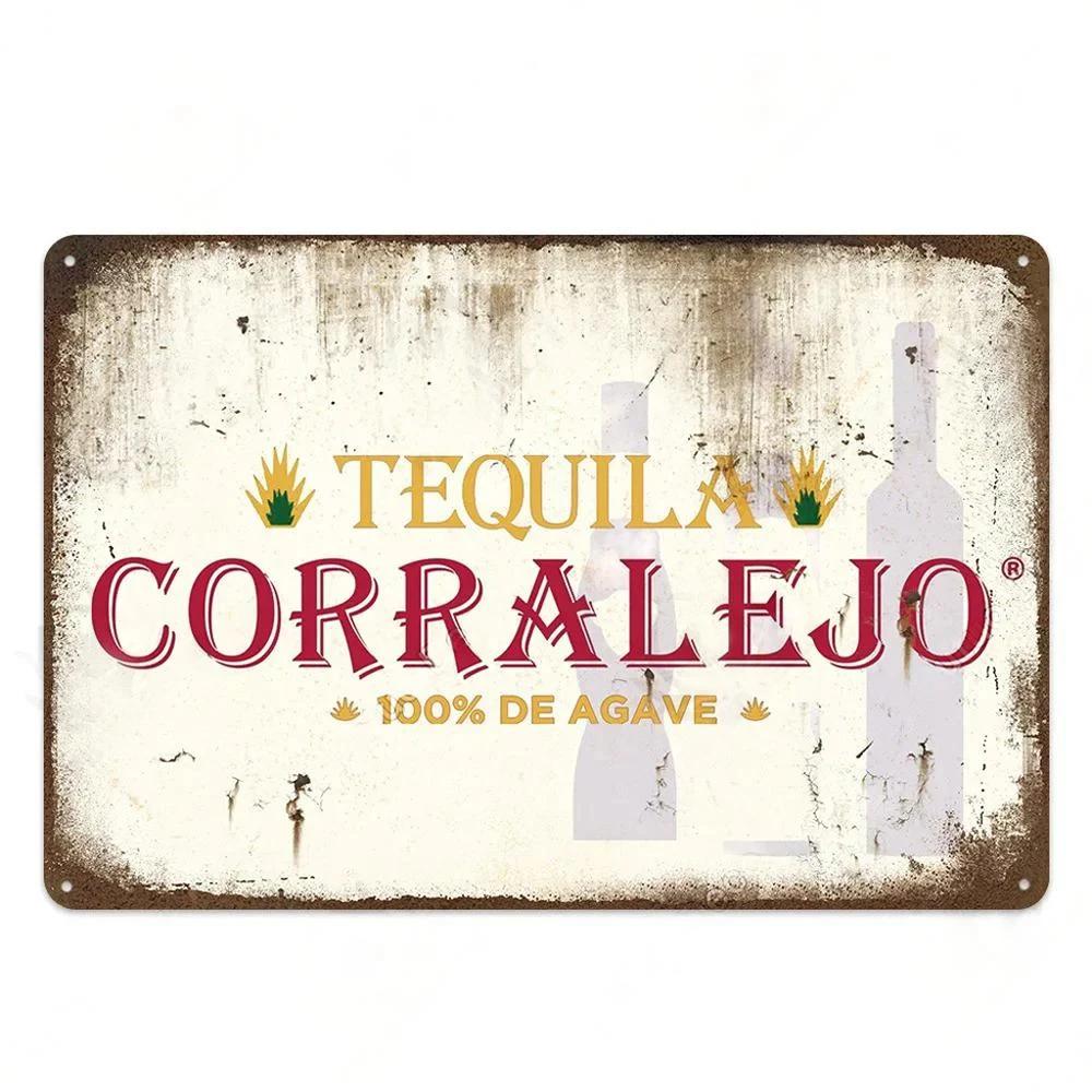Vintage Tequila Bar Metal Tin Logo Plaque Tin Painting Bar Club Modern Wall Art Home Decoration Board Wall Painting Gift