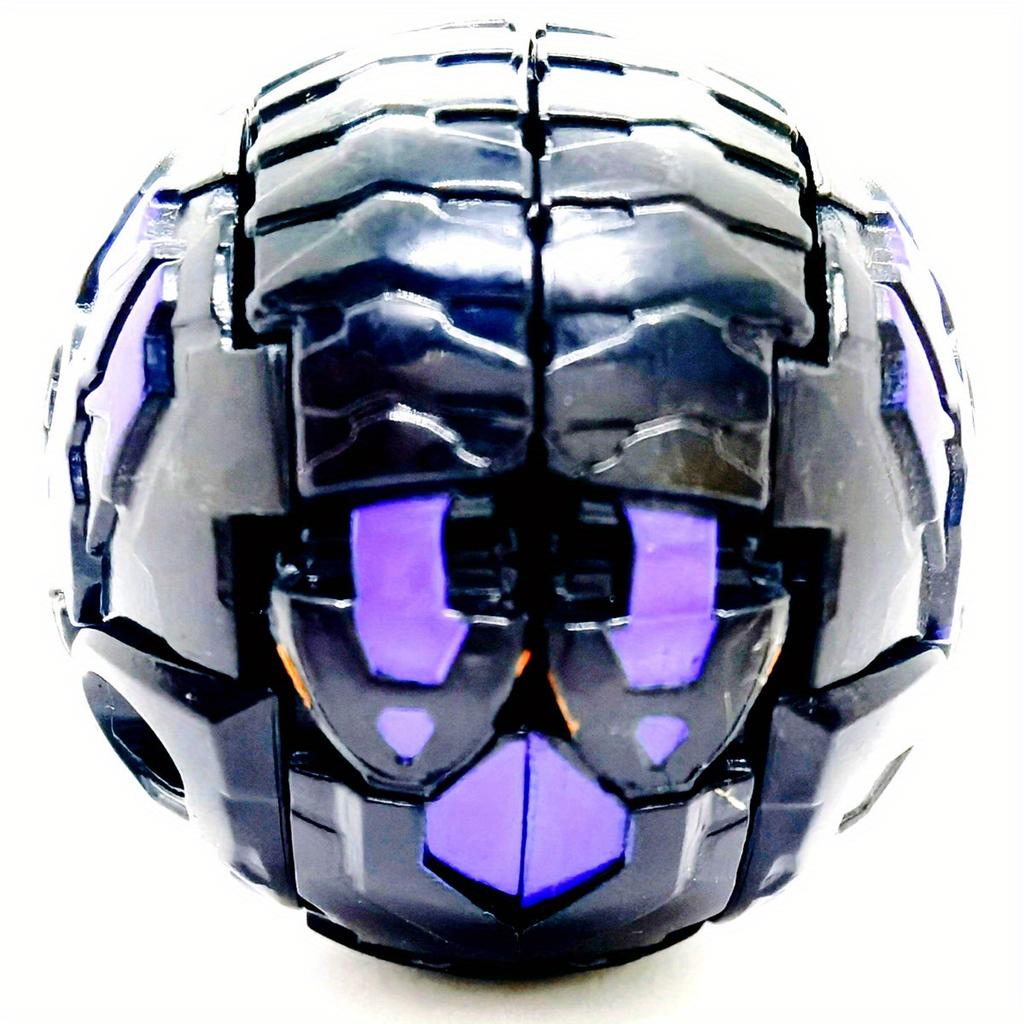 Dark Two-Headed Dragon 3.6cm Deformed Egg Hyper Dragonoid Battle GameToy