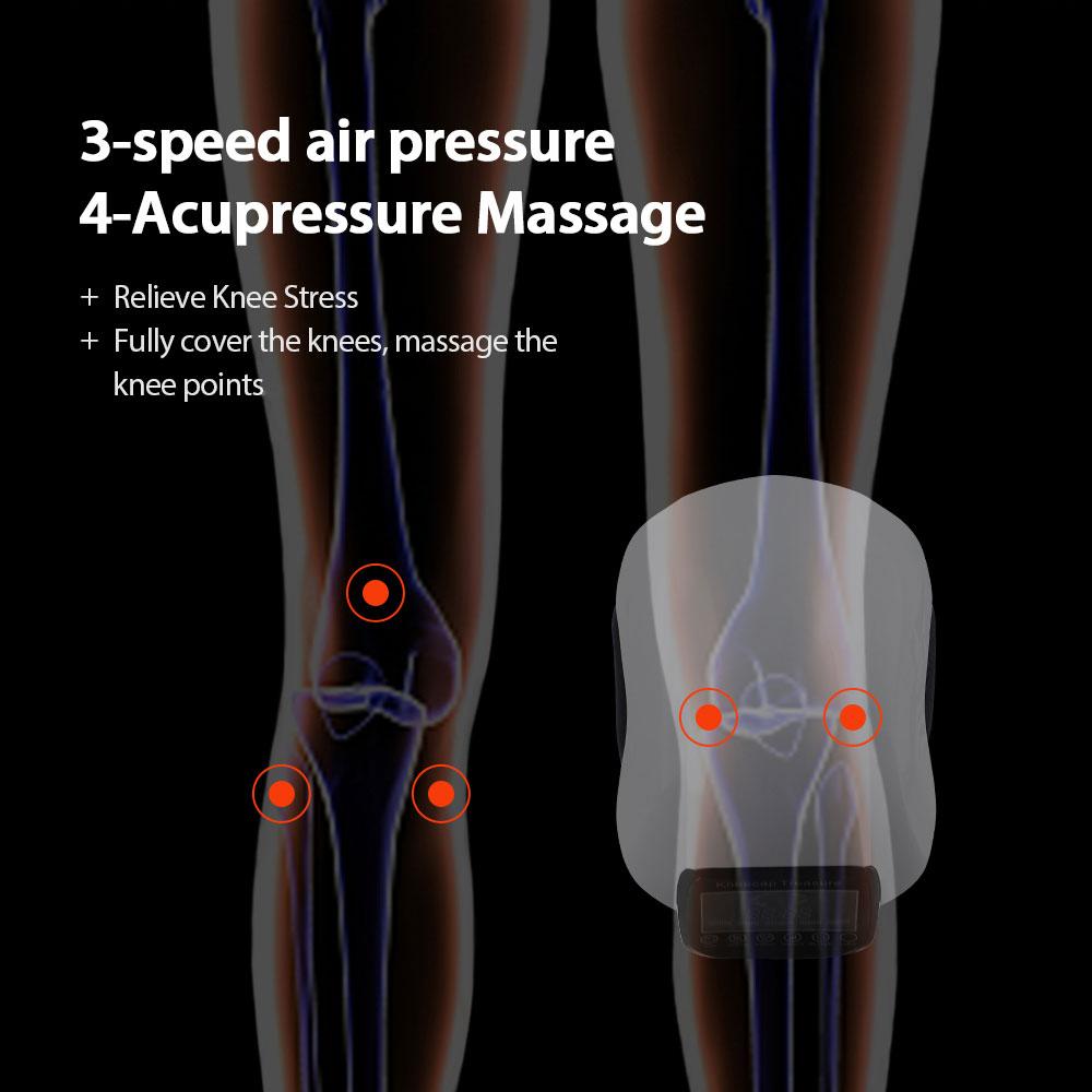 3 in 1 Electric Knee Massager Portable Vibration Hot Compress Airbag Massage Machine Rechargeable High Frequency Knee Massager