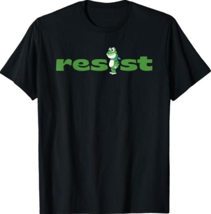 Resist Frog Portland Frog Protest T-Shirt S разноцветный