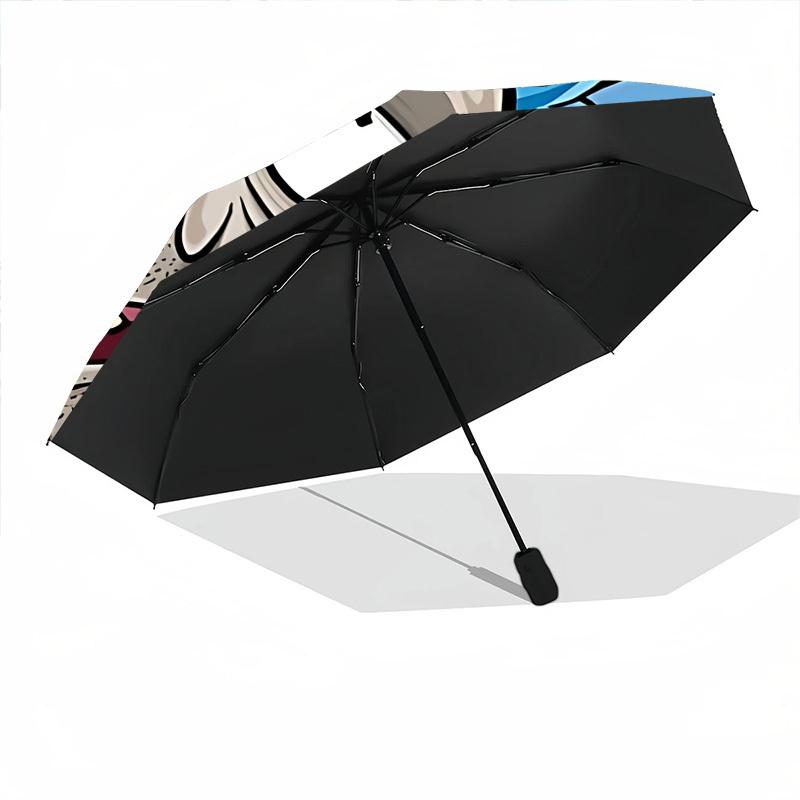 1pc Rick Sanchez Automatic Folding Umbrella - Sturdy 8-Rib Polyester Canopy,Sun-Defying Travel Companion yy251023170