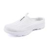 2024 Women's Breathable Mesh Slip-On Walking Shoes - Large Size, Casual Half-Drag Design