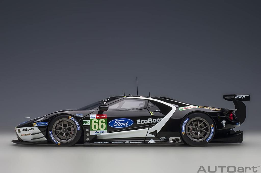 AUTOart Ford GT 2019 Le Mans 24 Hours LMGTE Pro Class Finished Product 81910 1/18 #66 Black/White
