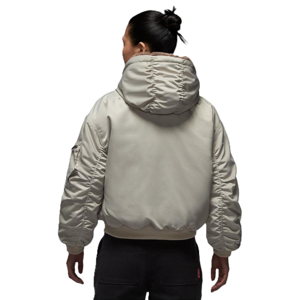 Jordan Flight Year Of The Horse Limited Edition Cny New Year Faux Fur Reversible Hooded Long Sleeve Jacket Women Jackets IQ3961-236