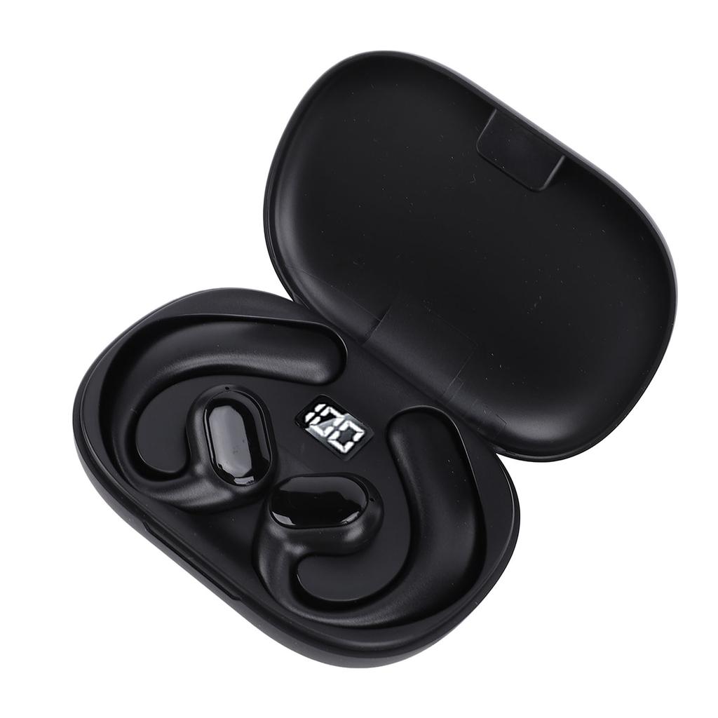 Wireless Earphones Headsets BT IPX7 Water Proof Bone Conduction Heavy Bass Headphones Earbuds for Phone Tablet Black