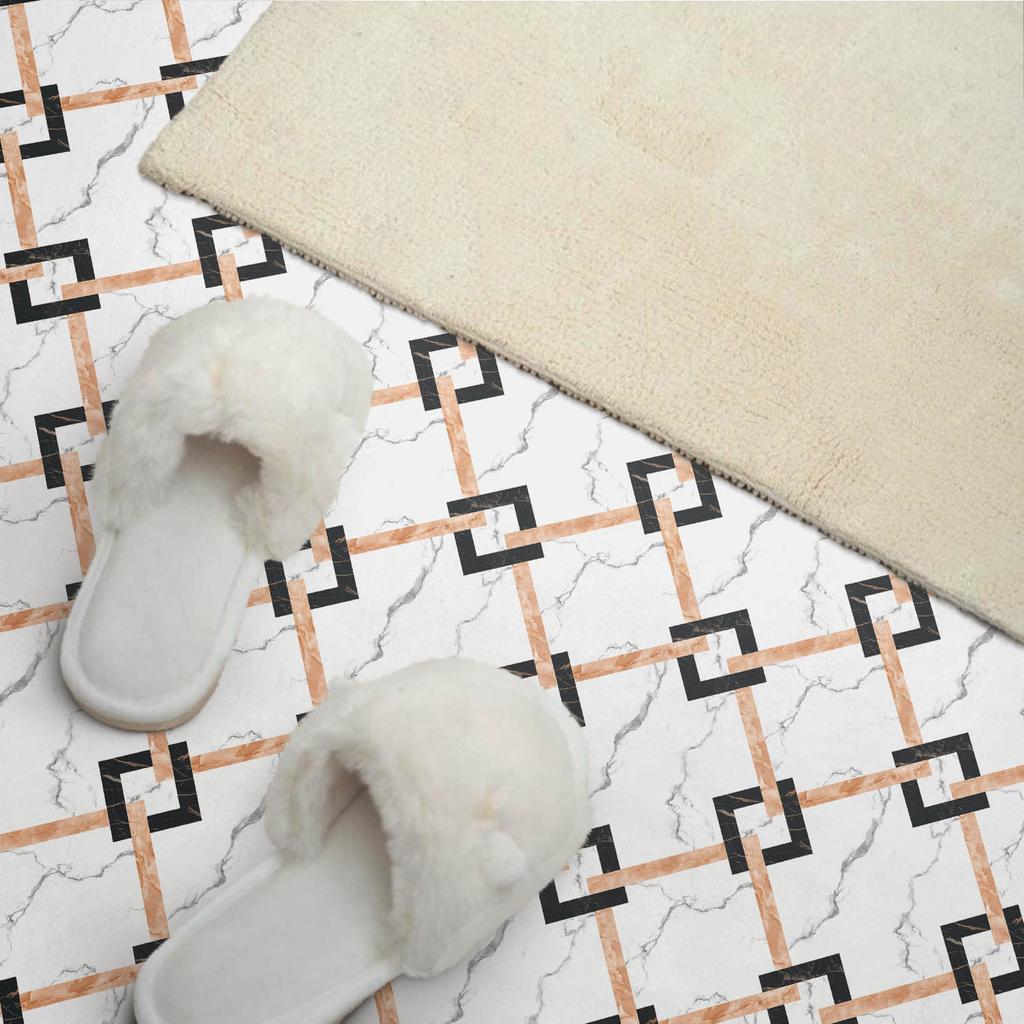 Paczka Kafelków Winylowych Z Dekorem Do Kuchni Lub Łazienki Geometryczne Wzory Marmurowe 10X40X20 Cm
