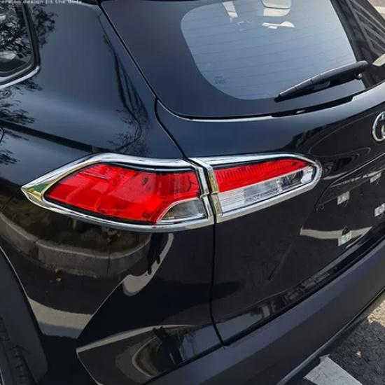 Chrome Rear Tail Light Lamp Cover Trim Frame For Toyota Corolla Cross