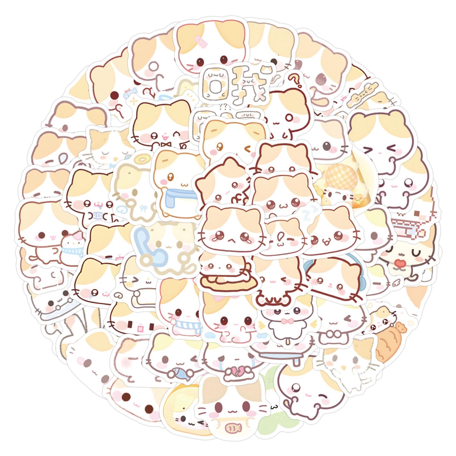 

105 Наклейки Граффити Кошка Сладкая Вата Нового Стиля Украшают Холодильник Скейтборд Стакан для Воды DIY Наклейки Личности