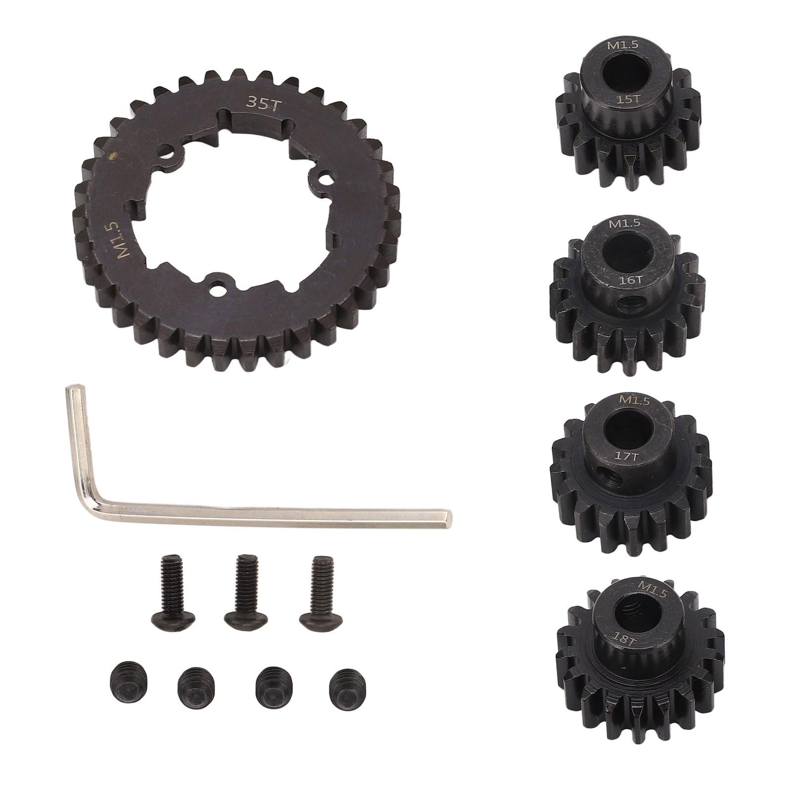 

Набір шестерень піньйонів двигуна Загартована сталь Захист від іржі Зносостійкість для TRAXXAS 6S 8S 15 Радіокерована машина