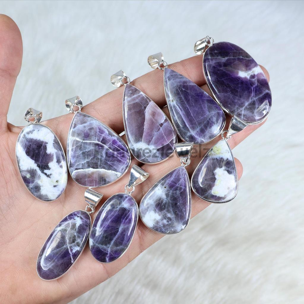 Morado Opal Pendant Sterling Silver Pendant Purple Morado Pendant Morado Opal Gemstone Pendant Bezel Pendant Handmade Pendant Jewelry Girls Pendant
