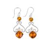 Citrine Gemstone 925 Sterling Silver Jewelry Handmade Earrings For Her EE-18-9