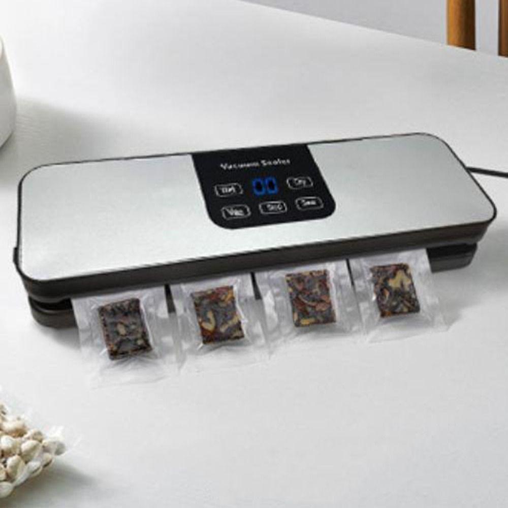 Touch Buttons Electric Vacuum Sealer Digital Display Food Sealer Vacuum Packaging Machine Picnic