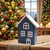 LED Christmas Village House Holiday Display Versatile Use Glowing Collectible Buildings for Bedroom Dining Table Decoration