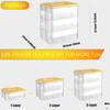 Children's Toy Storage Box with Lid for Lego, 3-Tier Stackable Container Box, Puzzle, Block Set, Clear Organizer, Figure Toy Storage Box, Plastic Case