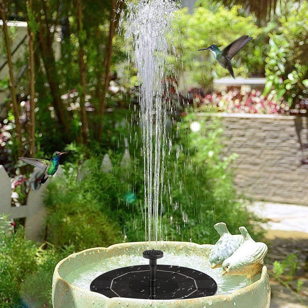 Solar Fountain Pump Water Fountain Garden Decoration Mini Solar Powered Pump Floating Water Pump for Bird Bath Aquarium Garden