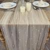 Wedding Pearl Chiffon Decorative Tablecloth Solid Color Mesh Dessert Tablecloth Lace Bridal For Wedding Birthday Party Supplies