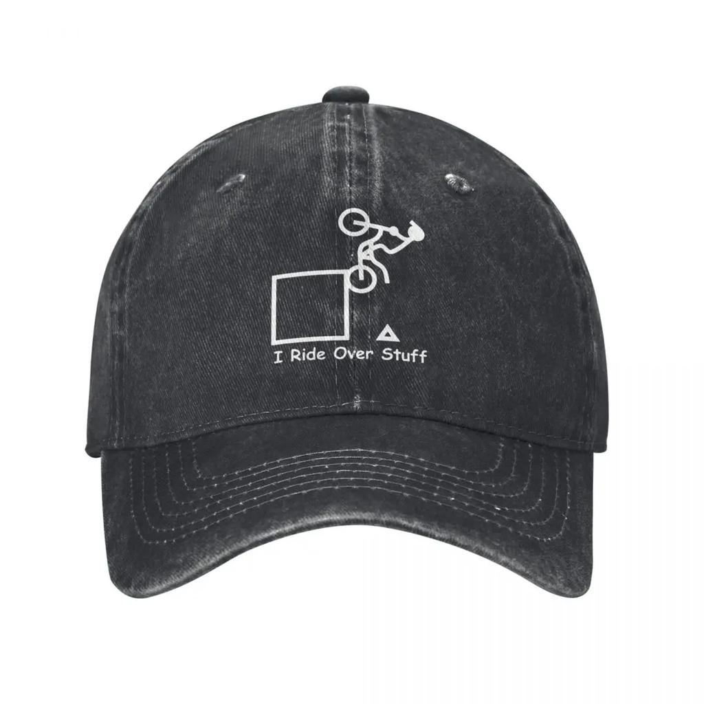 Vintage GasGas I Ride Over Stuff Refined Baseball Cap Unisex Style Distressed Denim Sun Cap Outdoor Activities Caps Hat