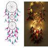 Ловец снов с подсветкой, Dream Catcher with Lights (76 cm, Pink-Green),  Duli