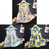 Girl Sleeveless Dress With Floral Pattern For Toddler Summer Wear